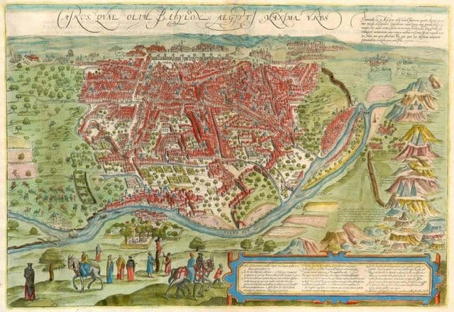 Mappa antica del Cairo