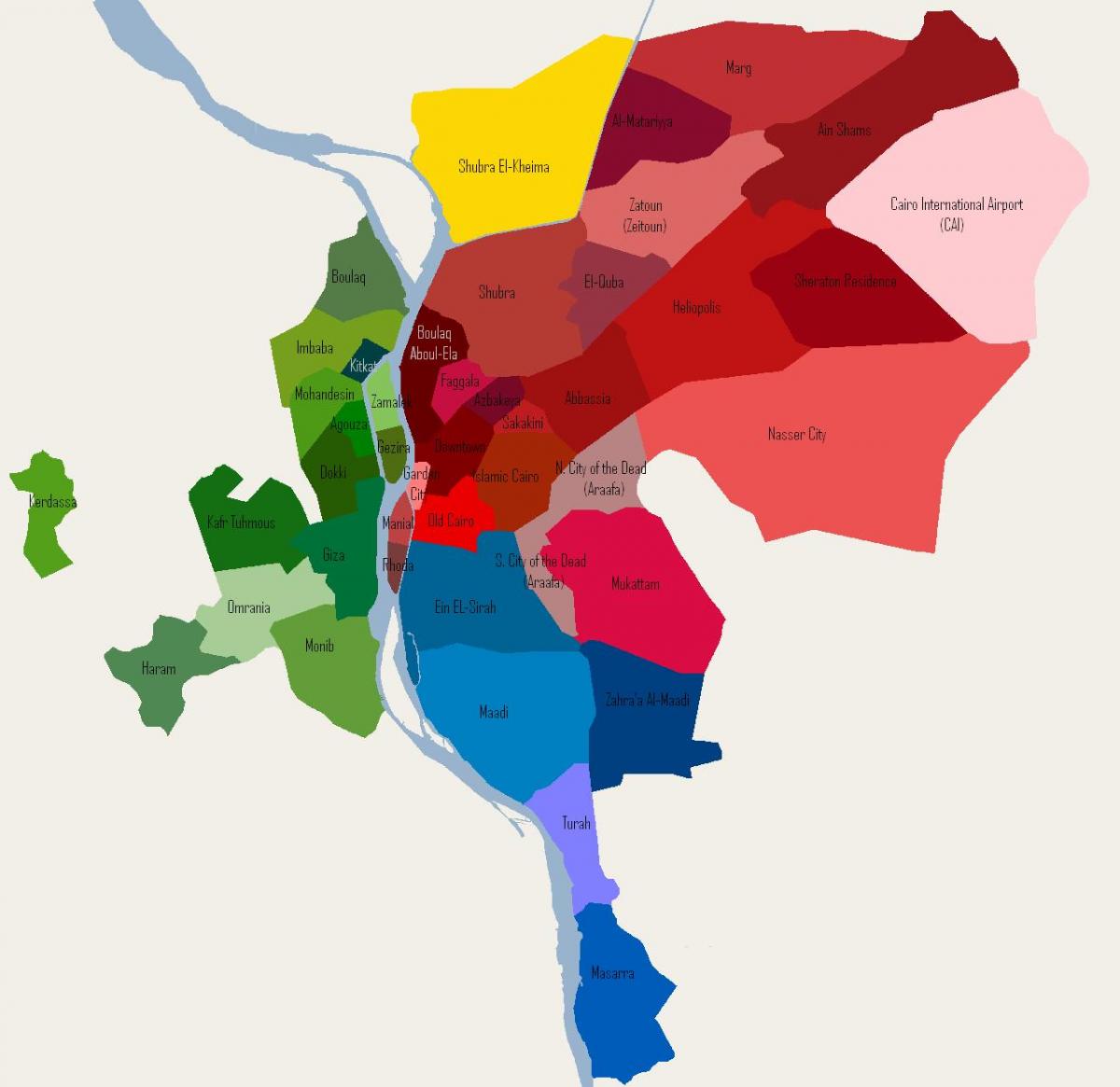 Mappa del quartiere Cairo